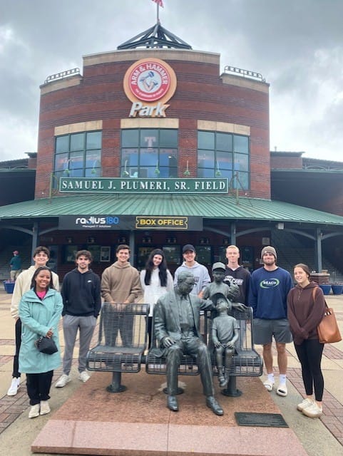 Cairn sport management students visit Trenton Thunder Ballpark