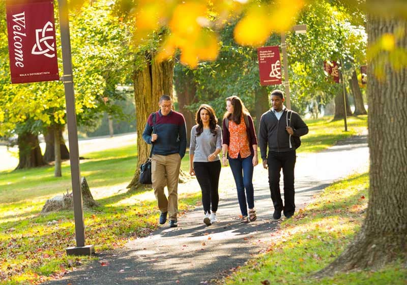 cairn university students on walkway